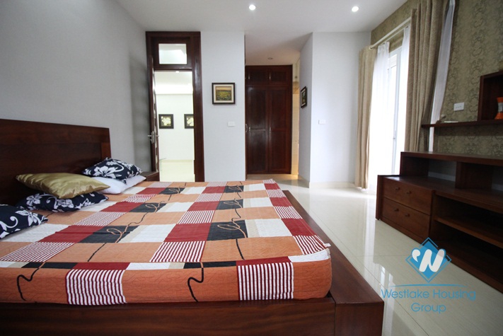 Large and bright apartment for rent in Tay Ho, Hanoi. 